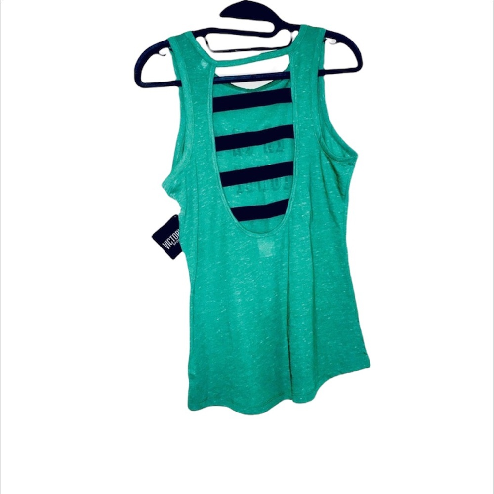 NWT Victoria’s Secret: Rare! Extra Small Green Limited Edition Workout Tank - Picture 2 of 3